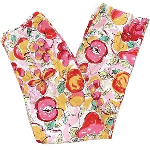 Cute Talbots Colorful Fruity Pants size 8. Perfect for the Season.